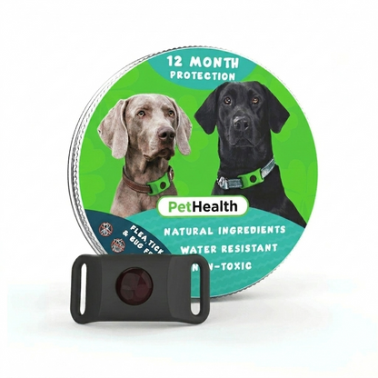 PetHealth™ Pakabukas Nuo Erkių ir Blusų Šunims - 12 Mėnesių Apsauga