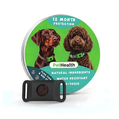 PetHealth™ Pakabukas Nuo Erkių ir Blusų Šunims - 12 Mėnesių Apsauga
